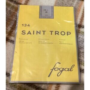 New Fogal Women's Pantyhose Size 134 Large Saint Trop 318 Vino Color Switzerland